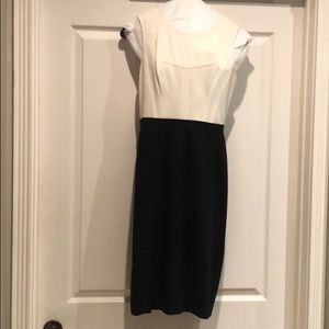 BCBG Maxszria Black and off white dress
